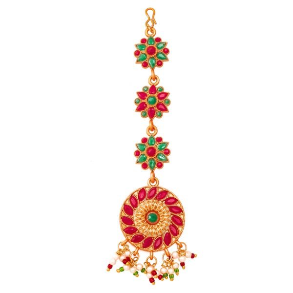 Morison Ruby Red Mangtikka  Royal Elegance for Special Moments - Image 2