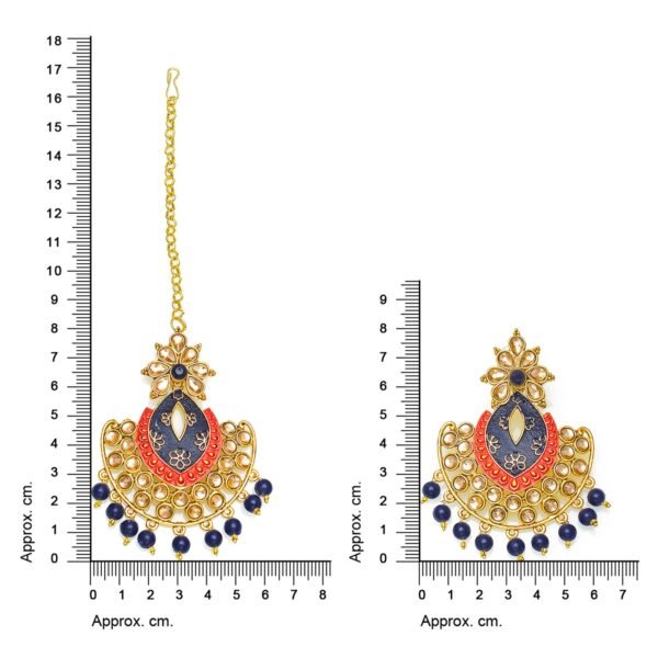 Morison Dual-Tone Mangtikka  A Perfect Blend of Silver and Gold - Image 4