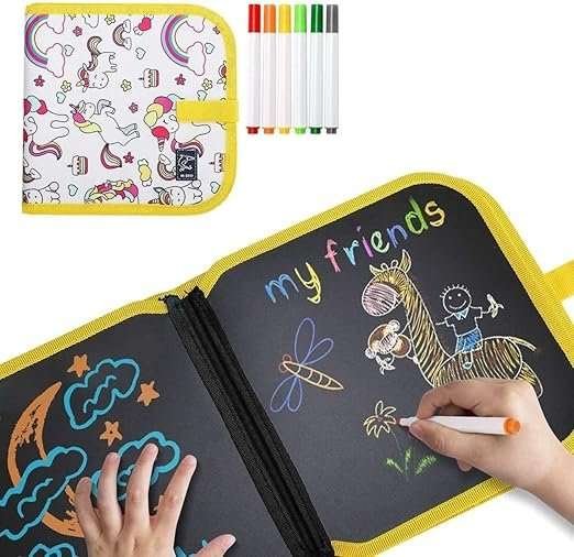 Reusable Kids Erasable Doodle Book Set