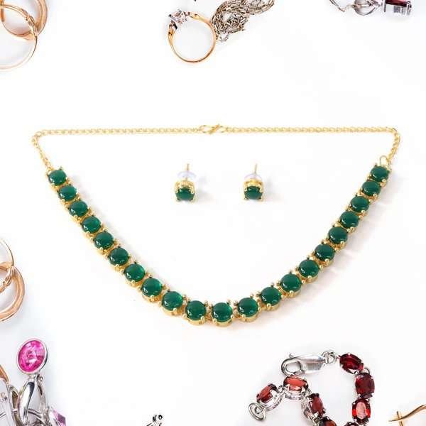 Crystal Necklace Jewellery Set with Earrings for Girls – Sparkling Jewelry Perfect for Parties & Gifts