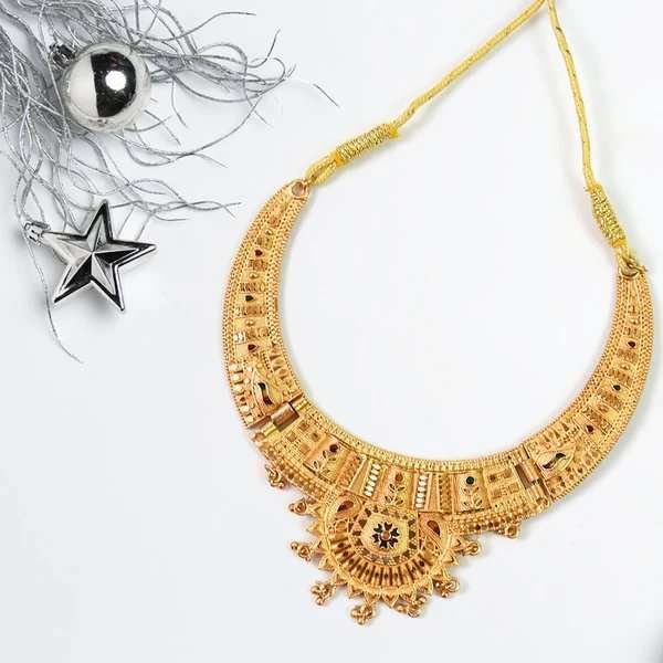Radiant Gold Plated Necklace Set for Women – Your Perfect Accessory for Weddings, Parties & Festive Looks