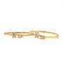 Elegant Golden Bangles (1 Pair) – Stylish Gold Plated Bangles for Women, Perfect for Traditional Wear & Festive Occasions