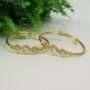 Heart Bangles with Sparkling Stone Accents – Gold Plated Bangles for Women, Elegant Jewelry for Special Occasions